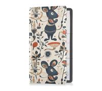Fairy Tale Cute Fancy Rats Leather Car Registration and Insurance Holder Truck Accessories for Any Car, Truck, Motorcycle, Trailer or Boat