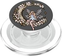 Fairy Tale Faerie Sitting in Crescent Moon PopSockets PopGrip for MagSafe