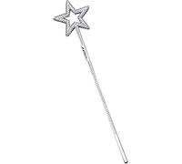 Fairy Tale Fancy Dress Party Accessory Princess Tinker Bell Star Wand Silver
