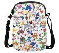 Fairy Tale Fans gift Magic Kingdom Character Collage Crossbody Bag for Magic Kingdom Lover (Character Collage CR EU)