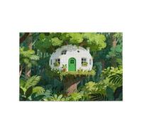 Fairy-Tale-Like Treehouse Jigsaw Puzzles Adults Puzzle Piecing Brain Teasing Fun & Perfect Wall Art Hard Games Greatest Gifts for Your Family Puzzles for Adults 1000 Piecing