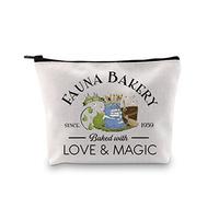 Fairy Tale Makeup Bag Sleeping Princess Gift Matching Family Vacation Trip Gift Fauna Bakery Shop Zipper Pouch for Magical Kingdom Lovers (Fauna Bakey Bag EU)