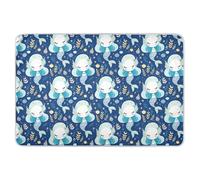 Fairy-Tale Mermaids Blue Extra Large Resuable Changing Pad Covers Highly Absorbent Pets Potty Training Mat Cute Cool Bed Liners for Children Adults Pets 52" L x 34" W