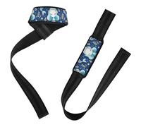Fairy-tale Mermaids Blue Weightlifting Wrist Wraps 26" Anti Slip Deadlift Wrist Straps for Weightlifting, Bodybuilding, Powerlifting, Strength Training