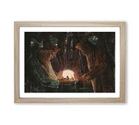 Fairy Tale of Kings by Mikalojus Konstantinas Framed Print | A2 Oak Framed Wall Art | Ready to Hang | Modern Nature Picture | Living Room Bedroom Lounge Office