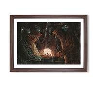 Fairy Tale of Kings by Mikalojus Konstantinas Framed Print | A2 Walnut Framed Wall Art | Ready to Hang | Modern Nature Picture | Living Room Bedroom Lounge Office