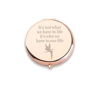 Fairy Tale Pixie Makeup Mirror It’s Not What We Have in Life It’s Who We Have in Our Life Jewelry TinkerBell Gift Peter Gift (Fairy Tale Pixie Makeup Mirror)