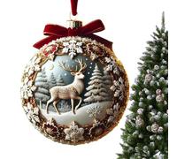 Fairy Tale Planet Christmas Ornaments, 2D Acrylic Fairy Christmas Ornaments, Dream Ornaments for Christmas Tree, Christmas Decor Keepsake Gi-fts, Holiday Decorations, Gi-ft Exchange Ideas