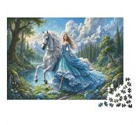 Fairy-tale Princess 1000 Piece Jigsaw Mountain Lake As A Birthday Present Mental Relaxation Home Display for Adult Stress Relief Seekers 52x38cm/1000pcs