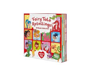 Fairy Tale Retellings by Red 10 Picture Book Box Set - Wonky Wolf, Goldieshots, Jack and the Baked Beanstalk & More - Funny Twisted Fairy Tales - Illustrated Gift Set