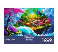 Fairy Tale Secret Realm 1000 Piece Scenery Jigsaws Puzzles for Adults And Kids Challenging Puzzle Games 1000 Pieces Beautiful Decoration Puzzle for Women, Gifts for Men 70x50cm/1000pcs