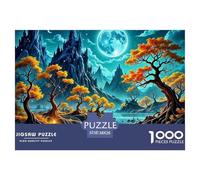 Fairy Tale Secret Realm 1000 Piece Scenery Jigsaws Puzzles for Adults And Kids Family Puzzle Educational Games 1000 Pieces Beautiful Decoration Puzzle Challenge High Difficulty 38x26cm/1000pcs