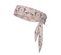 Fairy Tale Unicorn04 Tie Headband for Women & Men, Head Tie for Running, Basketball, Football Athletics,Cooling Headband