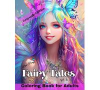 Fairy Tales Coloring Book for Adults Grayscale Edition - Volume 2: Over 50 Fairy Portraits and Whimsical Houses with Magical Short Tales for Those Who ... Fairyland Coloring Books Collection)
