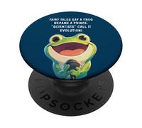 Fairy Tales Say a Frog Became a Prince - Christian Creation PopSockets Adhesive PopGrip