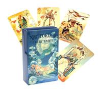 Fairy Tarot, Funny Tarot Cards Set, Whimsical Playful Design, Portable and Sturdy Deck, Fortune Telling Game for Home, Travel, Studio, Social Gatherings, 4.06x2.36 inches