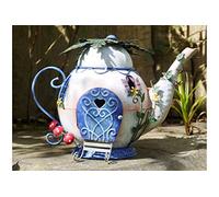 Fairy Teapot House Tree Garden Ornament Elf Metal Home Sculpture Decor NEW