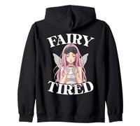 Fairy Tired Anime Design For Women Fairy Zip Hoodie