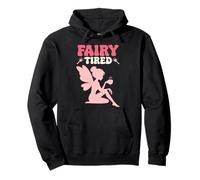 Fairy Tired Cute Graphic Design For Women Girls Fairy Pullover Hoodie