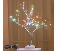 Fairy Tree Table Lamp - 50cm LED Night Light with Adjustable Branches, 108 Warm White LEDs, USB & Battery Powered Decorative Tree Lamp for Bedroom, Living Room, Parties, Wedding, Gifts