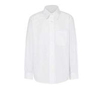 FAIRY TRENDZ Boys School Uniform Long Sleeve Button Down Shirt Kids Short Sleeve School Shirt (Boys Long Sleeve White 15 Collar)
