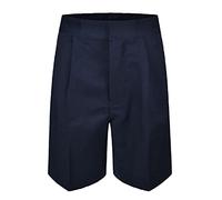FAIRY TRENDZ Boys School Wear Fit Zipper Shorts Kids Half Elasticated Waist Summer Wear Uniform Pockets Shorts Without Hook Navy
