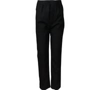 FAIRY TRENDZ Boys Trousers Full Elastic Waist Pull Up Pocket School Uniform Pants 2-13 Years (Black 11-12 Years)
