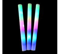 FAIRY TRENDZ LD Foam Glow Sticks Valentine's Day Party Favors Supplies 3 Flashing Modes Glow in The Dark Light up Foam Sticks for Party Wedding and Concert