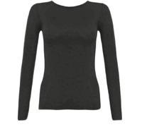 FAIRY TRENDZ LTD Ladies Long Sleeve T-Shirt Top Womens Round Scoop Neck Plain Top Tees Size UK 8-26 (Charcoal UK 16-18)