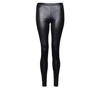 FAIRY TRENDZ LTD Ladies Stretch Long Leggings Womens Plus Size Full Length Plain Leggings Pants UK 8-26 (Black Wet Look L-X Large UK 16-18)