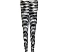 FAIRY TRENDZ LTD Ladies Stretch Long Leggings Womens Plus Size Full Length Plain Leggings Pants UK 8-26 (Dog Tooth 2X Large UK 20-22)