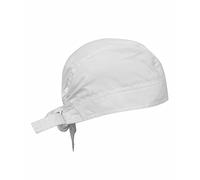 FAIRY TRENDZ LTD Unisex Short Sleeve Chef Coat Jacket Unisex Chef's Trousers Adults Chef's Bandana Skull Hat Workwear Kitchen Wears (Chef Bandana White One Size)
