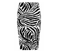 FAIRY TRENDZ LTD Women’s Pencil midi Skirt with an Elasticated Waist Ladies Bodycon Knee Length Design Pencil Office Skirt(Zebra Print UK 16-18)