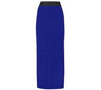 FAIRY TRENDZ LTD Womens Plain Long Elasticated Gypsy Skirt Ladies Fancy Printed Jersey Maxi Skirt (Royal Blue UK 24-26)