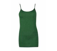 FAIRY TRENDZ LTD Womens Plain Sleeveless Ladies Stretch Round Scoop Neckline Long Strappy T-Shirt Camisole Vest Tank Top UK 8-26 (Bottle Green UK 20-22)