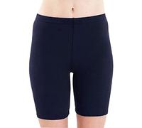 FAIRY TRENDZ LTD Womens Slip Shorts Cycling Shorts Comfortable Short Pants Ultra Soft Seamless Long Briefs for Under Dresses Leggings and Yoga Sports (Navy UK 16-18)
