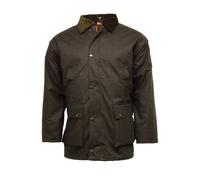 FAIRY TRENDZ Mens Long Sleeve Unpadded Lightweight Wax Jacket Adults Front Zipper Collared Multi Pockets Jacket