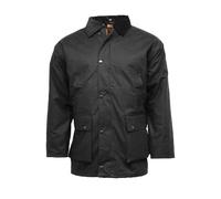 FAIRY TRENDZ Mens Long Sleeve Unpadded Lightweight Wax Jacket Adults Front Zipper Collared Multi Pockets Jacket