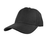 FAIRY TRENDZ Mens Plain Adjustable Baseball Cap Boys Multicolor Soft Fitted Baseball Printing Cap Black