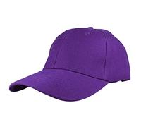 FAIRY TRENDZ Mens Plain Adjustable Baseball Cap Boys Multicolor Soft Fitted Baseball Printing Cap Purple