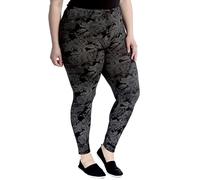 FAIRY TRENDZ Plus Size Leggings Ladies Full Length Plain Printed Stretchy Leggigns UK 12-30