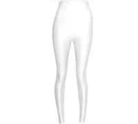 FAIRY TRENDZ Womens High Waist Disco Leggings Ladies Full Length Wet Look Dance Wear Pants White