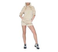 FAIRY TRENDZ Womens Short Ruched Sleeve Hooded Top And Pocket Shorts Leisure Wear Co-Ord Set Ladies 2 PCS Summer Activewear Hoodie Loungewear Tracksuit UK Size 8-18
