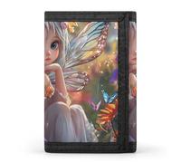 Fairy Trifold Wallet Cute Card Slots Holder Clutch Purse Wallets for Men Women