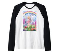 Fairy Unicorn Magic Fantasy Enchanted Mythical Forest Raglan Baseball Tee