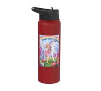 Fairy Unicorn Magic Fantasy Enchanted Mythical Forest Stainless Steel Insulated Water Bottle