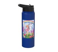 Fairy Unicorn Magic Fantasy Enchanted Mythical Forest Stainless Steel Insulated Water Bottle