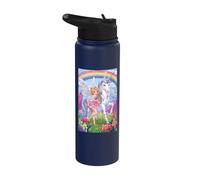 Fairy Unicorn Magic Fantasy Enchanted Mythical Forest Stainless Steel Insulated Water Bottle