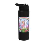 Fairy Unicorn Magic Fantasy Enchanted Mythical Forest Stainless Steel Insulated Water Bottle