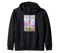 Fairy Unicorn Magic Fantasy Enchanted Mythical Forest Zip Hoodie